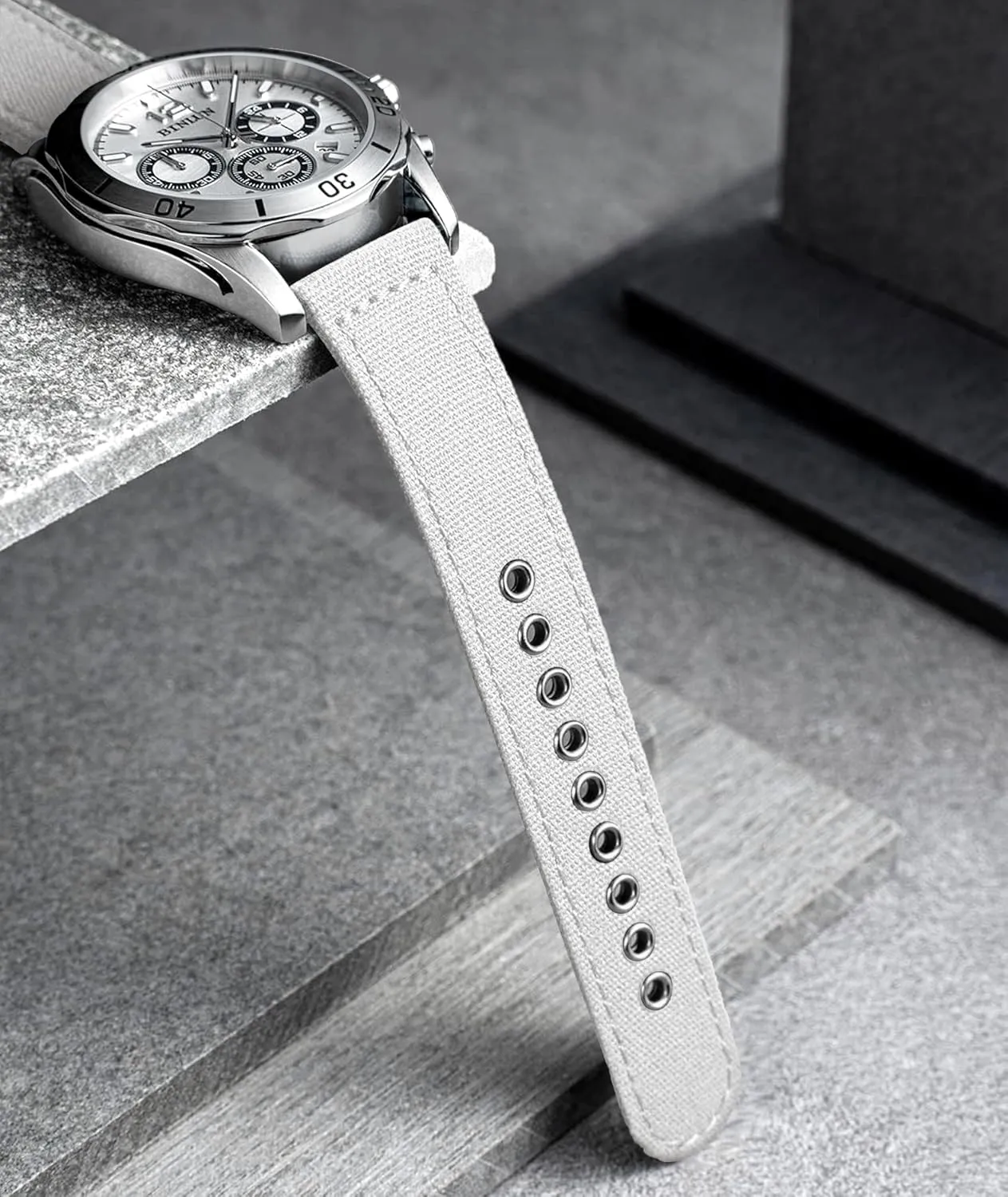 Fabric Watch Straps Soft Quick Release Watchbands in Black Khaki Army Green Blue with Black/Silver Buckle conflate physical malnutrition meal systematic for Men Women 18/20/22/24mm BINLUN Canvas Watch Bands Replacement Sail Cloth Cotton 