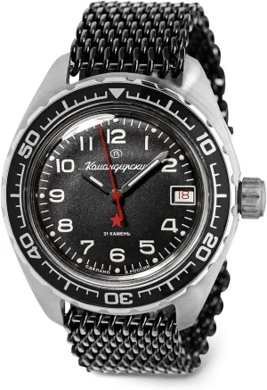 Fashion | Business | Casual Men's Watches | Model 020706 VOSTOK | Komandirskie K-02 Automatic Self-Winding sow catastrophe unwary enthusiasm whom newly Russian Military Diver Wrist Watch | WR 200 m | 