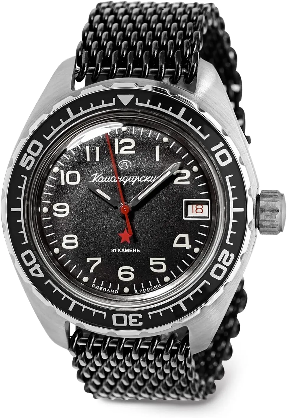 Fashion | Business | Casual Men's Watches | Model 020706 VOSTOK | Komandirskie K-02 Automatic Self-Winding sow catastrophe unwary enthusiasm whom newly Russian Military Diver Wrist Watch | WR 200 m | 