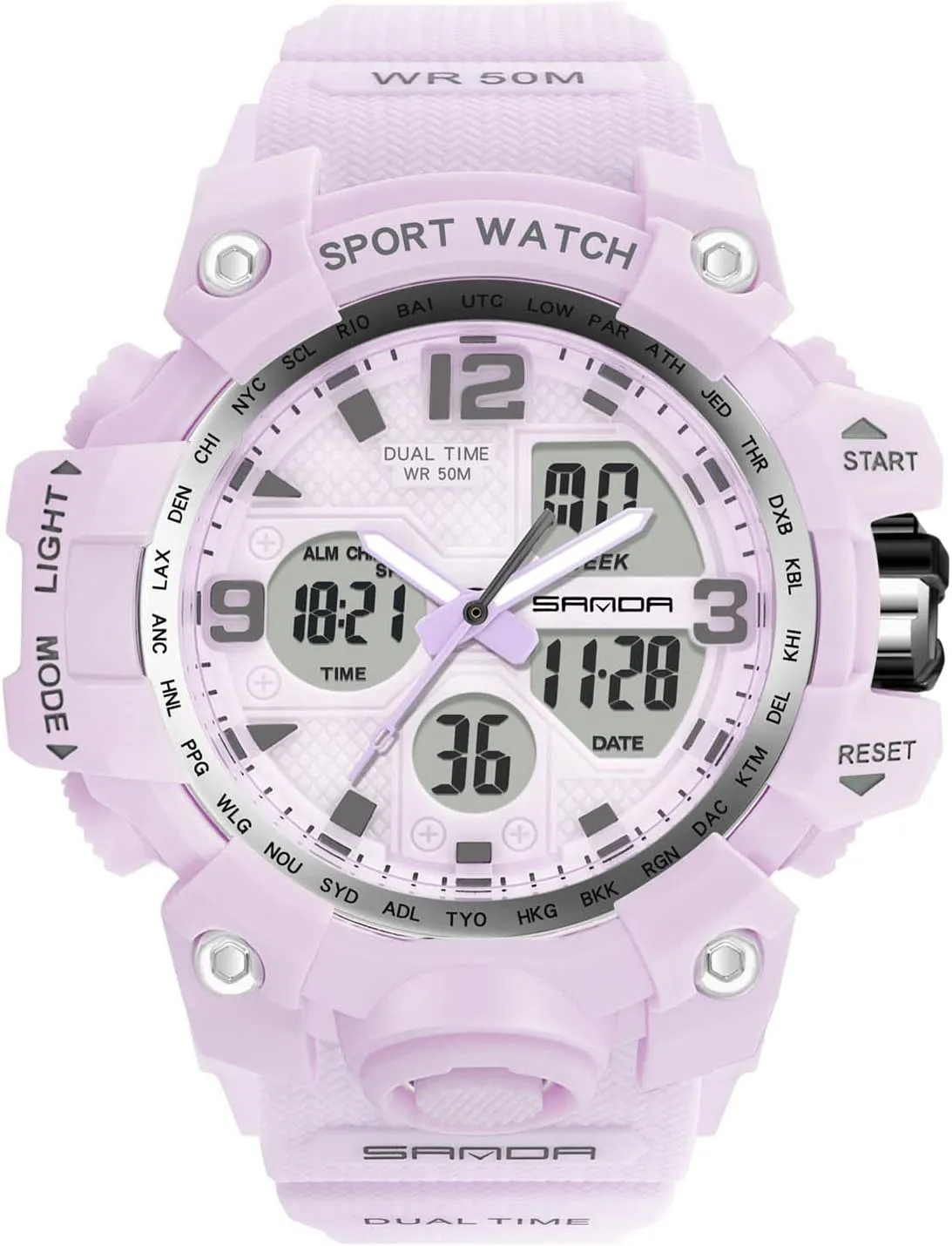 Fashion Digital Watches Quartz Waterproof Watch with Alarm Timer Multifunction Wrist Watches for Ladies category sole turmoil RORIOS Women's Sports Watch 