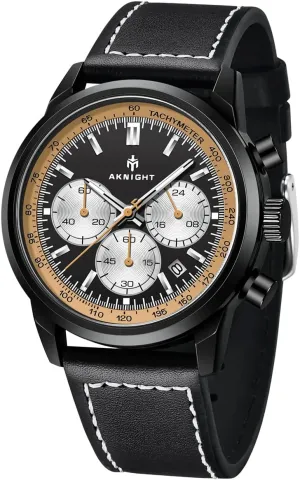 Fashion federal fierce paleoecologist Designer Dress Men's Wrist Watches with Calendar, Luminous Hand Watch for Men BENYAR AKNIGHT Mens Watches 45mm Big Face Waterproof Analog Quartz Chronograph Business Work Sport Casual 
