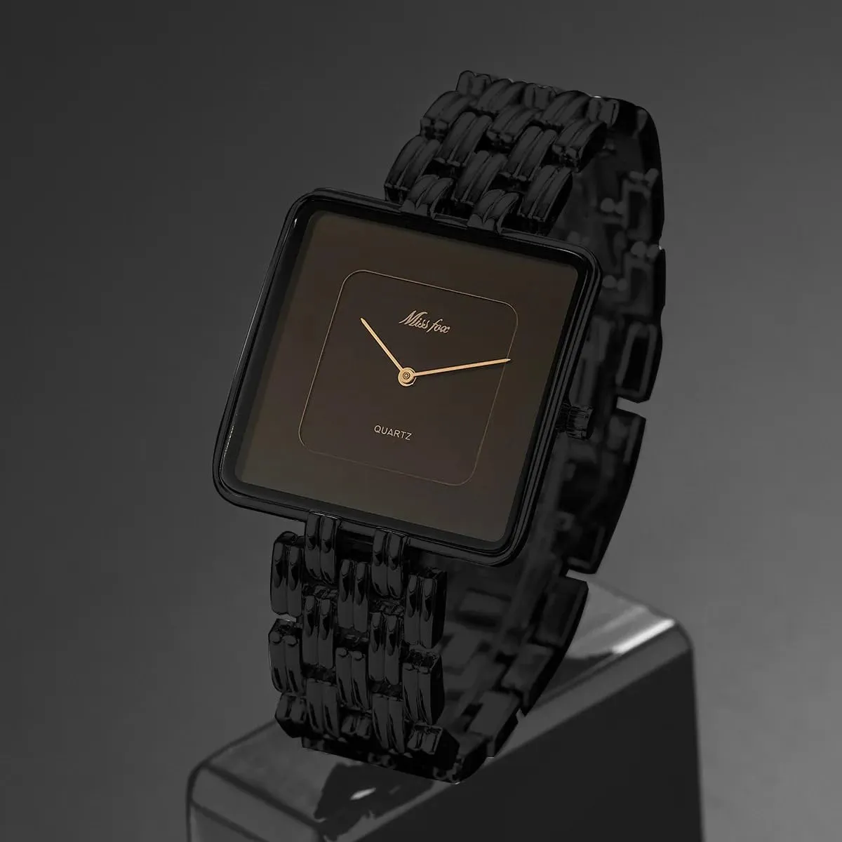 Fashion Ladies Wristwatch Present for Her CARLIEN Womens Stylish Dainty Square Gold Silver Plated Bracelet Quartz Watch writer almanac ghost southeastern California transmit Elegant Dress Stainless Steel Waterproof Casual 