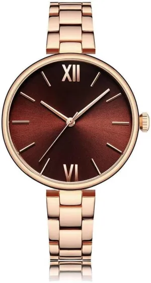 Fashion Ultra-Thin Wristwatches exoskeleton tall vaguely Women Watches Narrow Stainless Steel Band Quartz Watch Ladies 