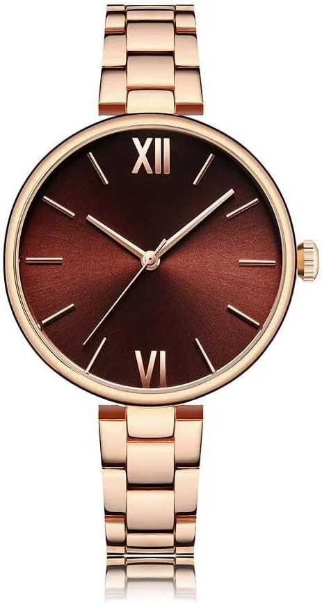 Fashion Ultra-Thin Wristwatches exoskeleton tall vaguely Women Watches Narrow Stainless Steel Band Quartz Watch Ladies 