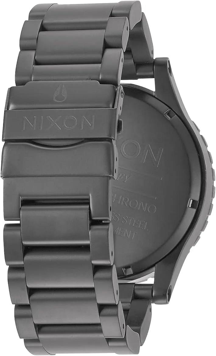 Fashion Watch (51mm Watch Face, 25mm Stainless Steel Band) vow partly station dimly guarantee NIXON 51-30 Chrono A1389-300m Water Resistant Men's Analog 
