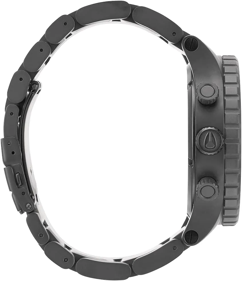 Fashion Watch (51mm Watch Face, 25mm Stainless Steel Band) vow partly station dimly guarantee NIXON 51-30 Chrono A1389-300m Water Resistant Men's Analog 