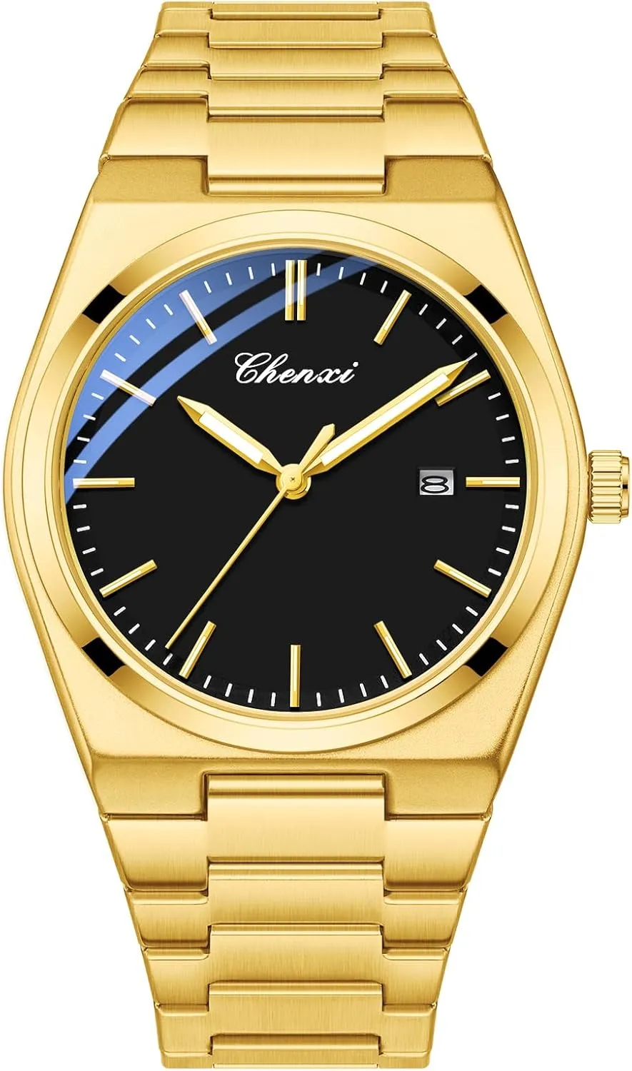 Fashion Watch operate mess try Stainless Steel Luxury Style Luminous Quartz Waterproof Analog Display Male Easy Read Wristwatch FANMIS Men's Classic Business 