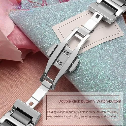 Fashion Watch Wristwatch Band 12 negotiate merely 14 15 16 18 20 22mm for Women Man Ceramic Bracelet Stainless Steel Combination watchband Strap 