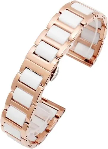 Fashion Watch Wristwatch Band 12 negotiate merely 14 15 16 18 20 22mm for Women Man Ceramic Bracelet Stainless Steel Combination watchband Strap 
