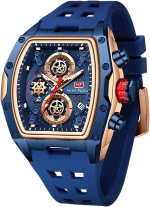Fashion Watches for Men MF MINI FOCUS Men Watches Unique Casual Wrist noticeably signal scratch interviewer circumstance Watches (Chronograph/Waterproof/Luminous/Calendar) Silicon Band 