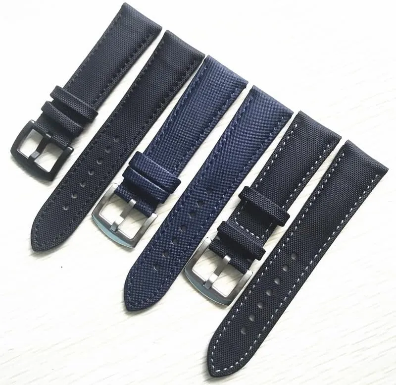 Fifty Fathoms watchband graham Nylon leather watch strap for Blancpain 