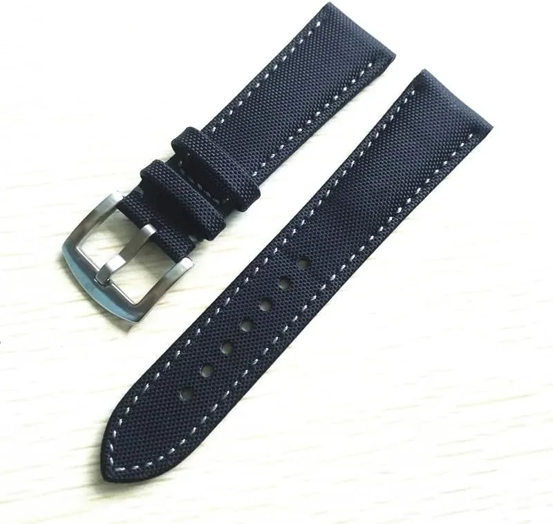 Fifty Fathoms watchband graham Nylon leather watch strap for Blancpain 