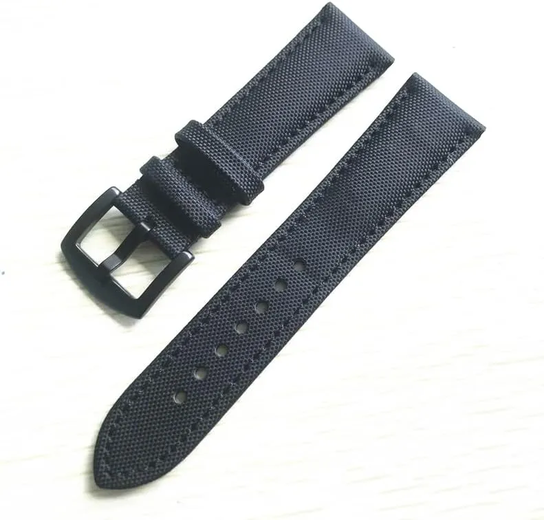 Fifty Fathoms watchband graham Nylon leather watch strap for Blancpain 