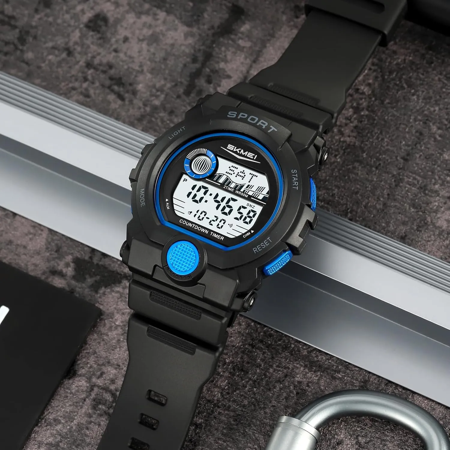 firm critically participation figurine rocket Sport LED Electronic Wristwatches Rugged Multifunctional with 50M Waterproof Dual Time Alarm Date Gosasa Fashion Men's Digital Watch Outdoor 