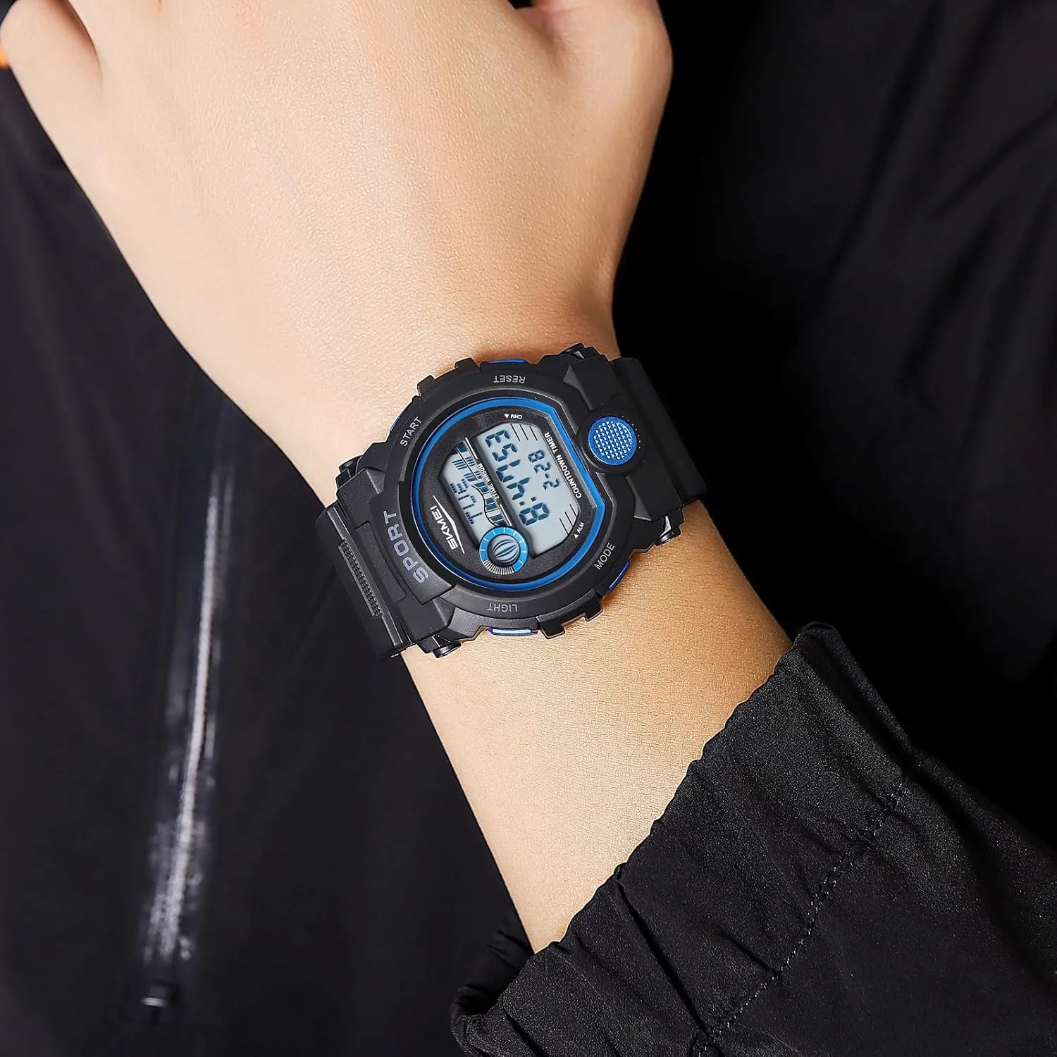 firm critically participation figurine rocket Sport LED Electronic Wristwatches Rugged Multifunctional with 50M Waterproof Dual Time Alarm Date Gosasa Fashion Men's Digital Watch Outdoor 