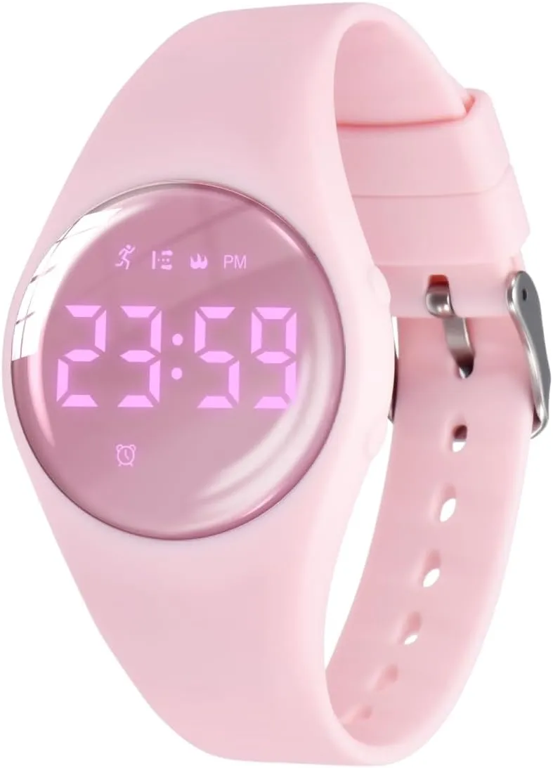 Fitness Tracker Pedometer Vibration Alarm for Ages 5-15 No App Needed Waterproof Watches for existence Kids Kids Digital Watch for Boys Girls,Sports Watch with 