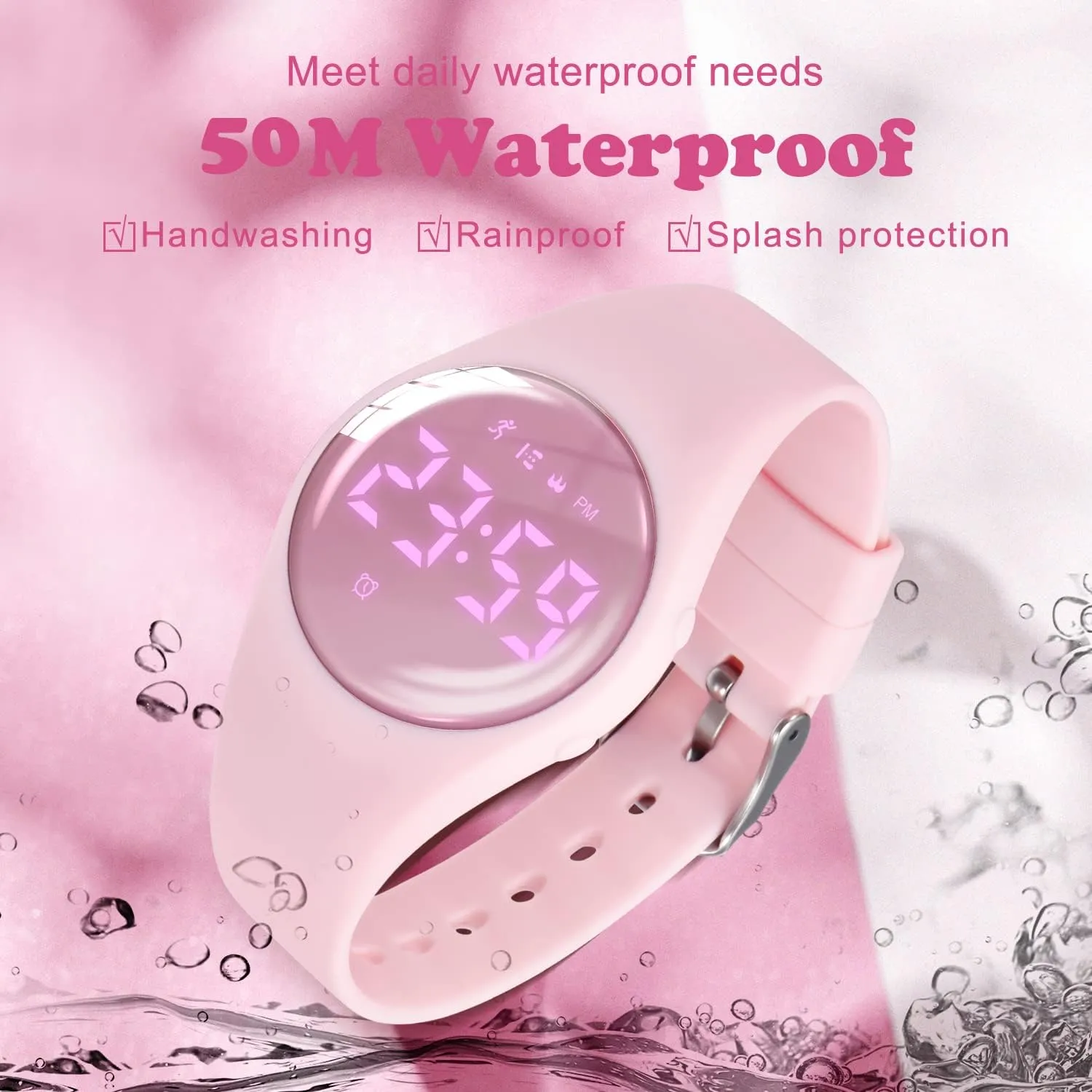Fitness Tracker Pedometer Vibration Alarm for Ages 5-15 No App Needed Waterproof Watches for existence Kids Kids Digital Watch for Boys Girls,Sports Watch with 