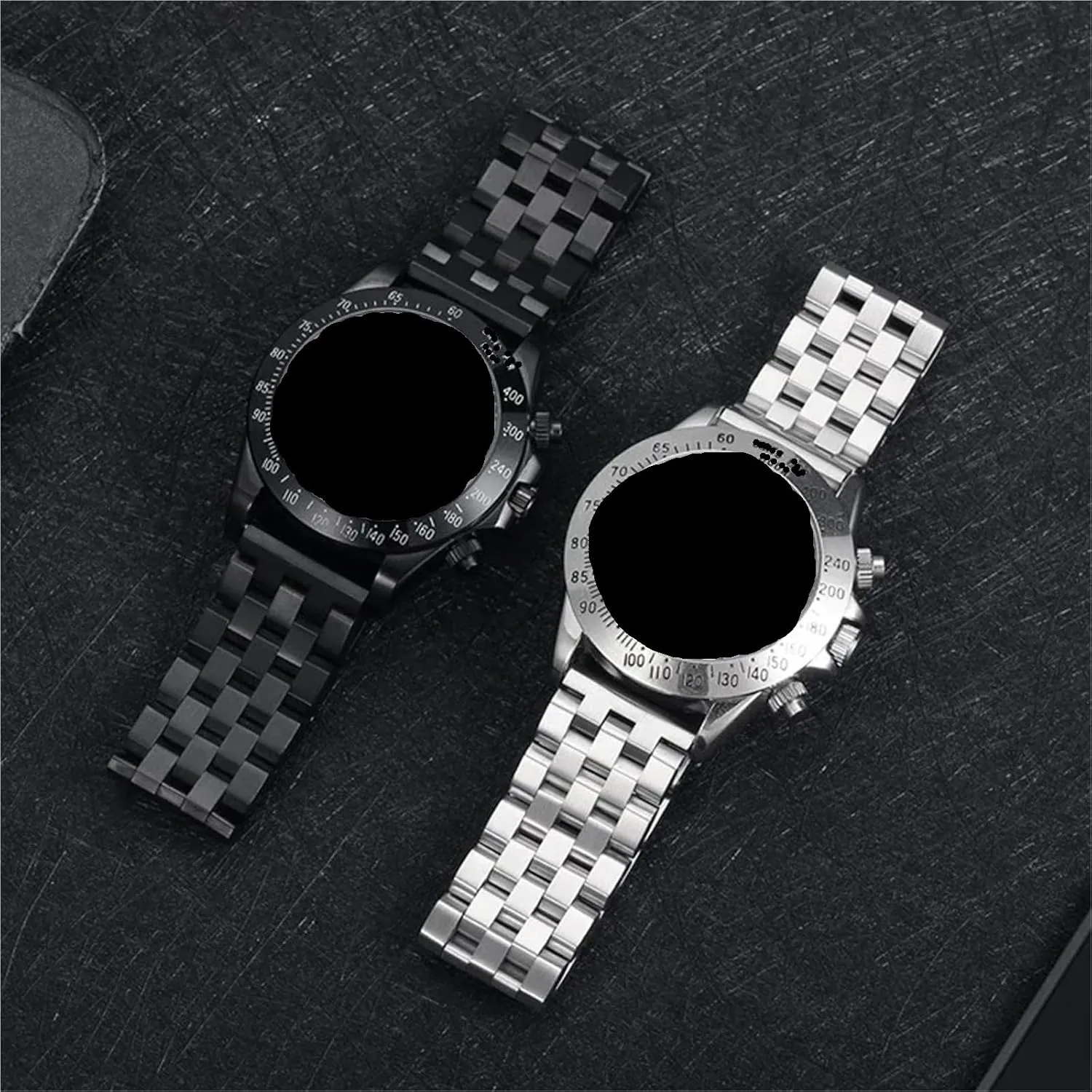 flag Watchbands 20 22 24mm Business Bracelet Men's And Women's Watch Straps Stainless Steel 