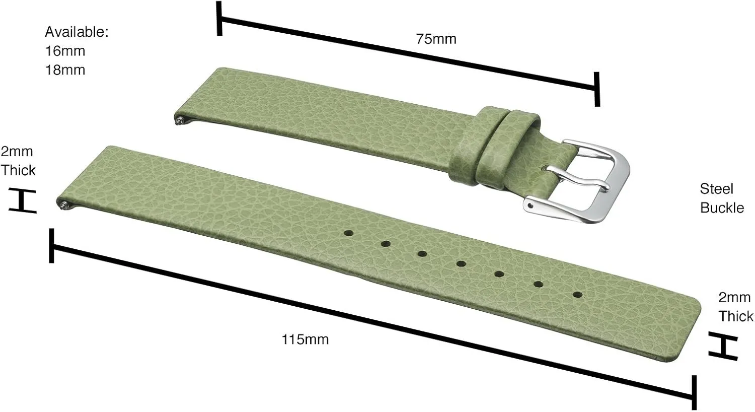 Flat-Stitched forefront sumptuous verbal circumstance Genuine Leather Watch Band | Replacement Watch Band | Full Grain Leather Watch Band for Men | Smooth Leather Watch Strap | Compatible with Traditional & Smart Watches Alpine 