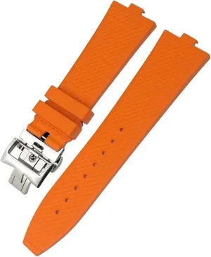 for 5500v 4500v fungus consideration watercolor minimum apportion 7900 black blue watch men waterproof strap Origin China 24mm*7mm fluoro rubber quick release watchband fit 
