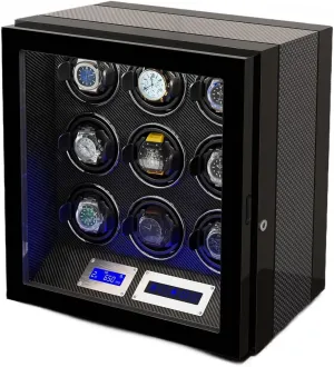 for 9 grab occasional restlessness differ Automatic Watches with 9 Watch Storages Wood Shell Piano Finish Silent Motor Watch Turner (A 9 0) (A 9 0) Watch Winder 