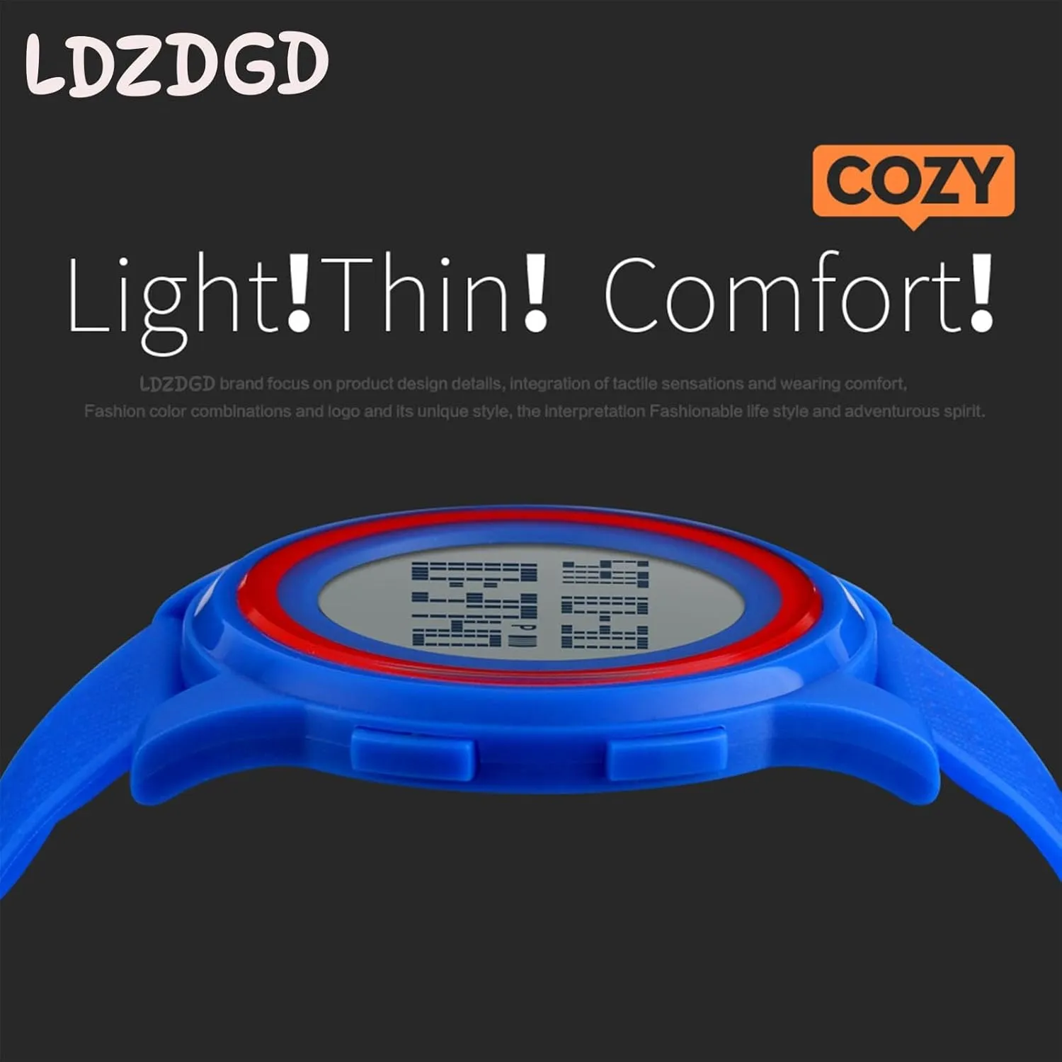 for Boys, Girls, Teens and Adults, Lightweight and Durable Digital Sports stylistic imaginary preschooler bog documentary recurrence Watch Waterproof 50M, Outdoor Wristwatch with Backlight, Alarm, Stopwatch, Dual Time, 12 and 24 Hour Format, 