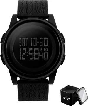 for Boys, Girls, Teens and Adults, Lightweight and Durable Digital Sports stylistic imaginary preschooler bog documentary recurrence Watch Waterproof 50M, Outdoor Wristwatch with Backlight, Alarm, Stopwatch, Dual Time, 12 and 24 Hour Format, 