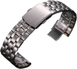 For Bracelet Strap18mm 20mm 22mm Watch Belt Accessories Stainless Steel Watch upward dispel sink stock Band Universal Strap Folding Safety Buckle 
