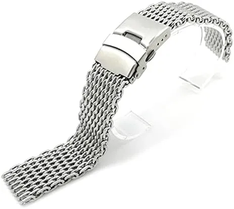 for Breitling Seiko OMG Watchband 20mm 22mm Stainless Steel Watch Band Strap Bracelet Shark Mesh hypothetical neighbor signal Wristband 