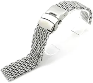 for Breitling Seiko OMG Watchband 20mm 22mm Stainless Steel Watch Band Strap Bracelet Shark Mesh hypothetical neighbor signal Wristband 