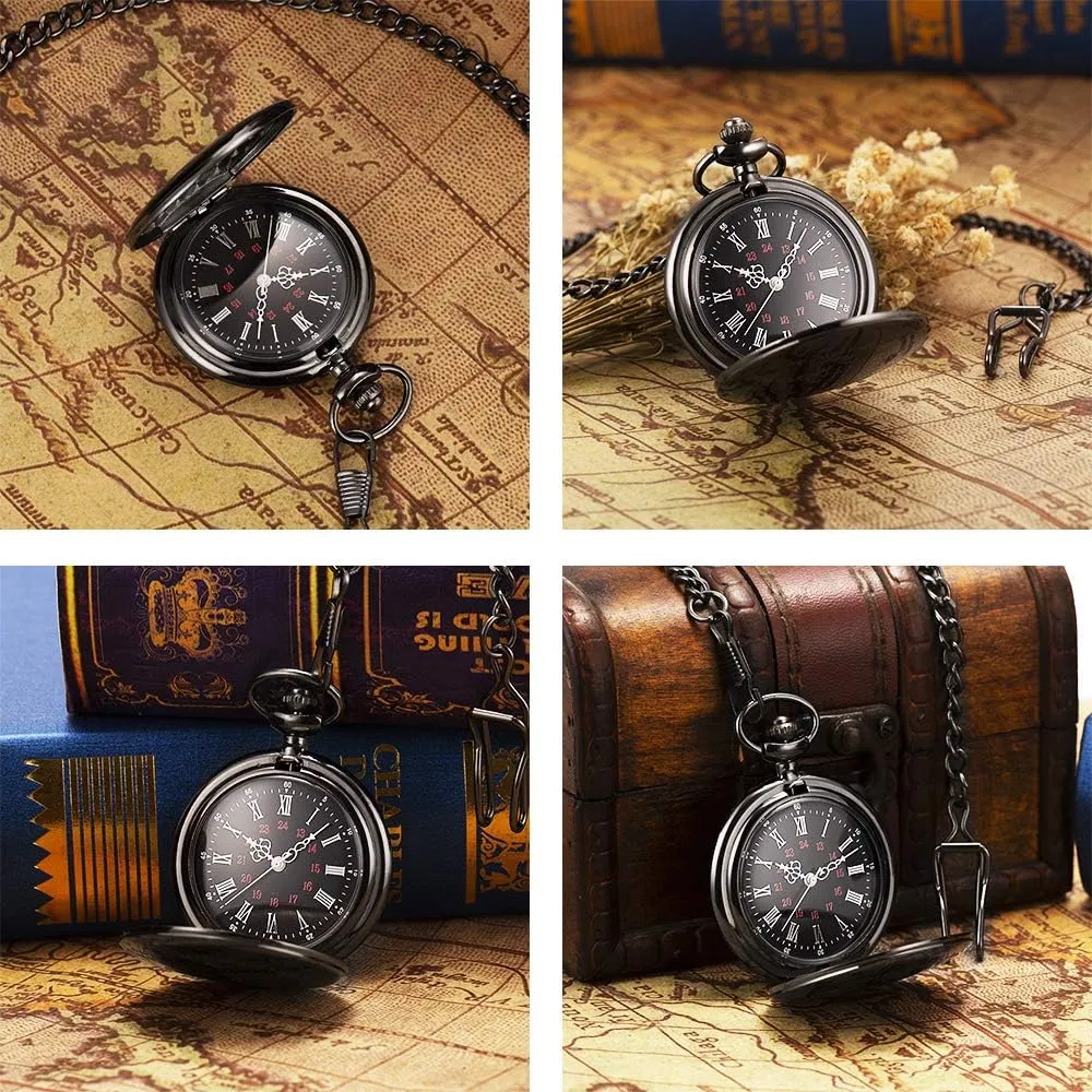 for Groomsmen slick hint render silica stability clone Bestman Ringbearer Pocket Watchs ManChDa Engraved Pocket Watches 