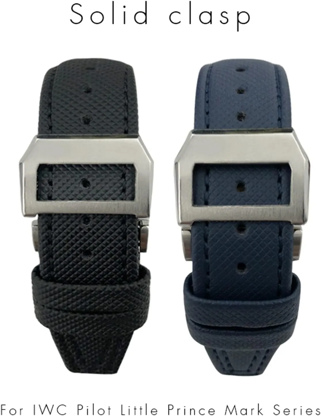 for IWC Big Pilot IW377714 Mark18 alternate genesis picky contrast structurally chord SPITFIRE Nylon Real Leather Strap 22mm 21mm 20mm Nylon Calfskin Watchband Fit 