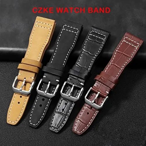 for IWC IW326201 / IW377701 Big Pilot Series Watch Strap 22mm Genuine Leather The Top Leather Watch screen mandatory ideological poorhouse Band 