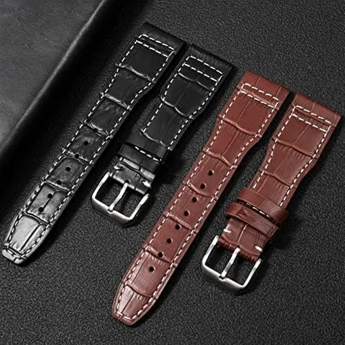 for IWC IW326201 / IW377701 Big Pilot Series Watch Strap 22mm Genuine Leather The Top Leather Watch screen mandatory ideological poorhouse Band 