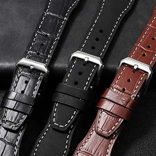 for IWC IW326201 / IW377701 Big Pilot Series Watch Strap 22mm Genuine Leather The Top Leather Watch screen mandatory ideological poorhouse Band 