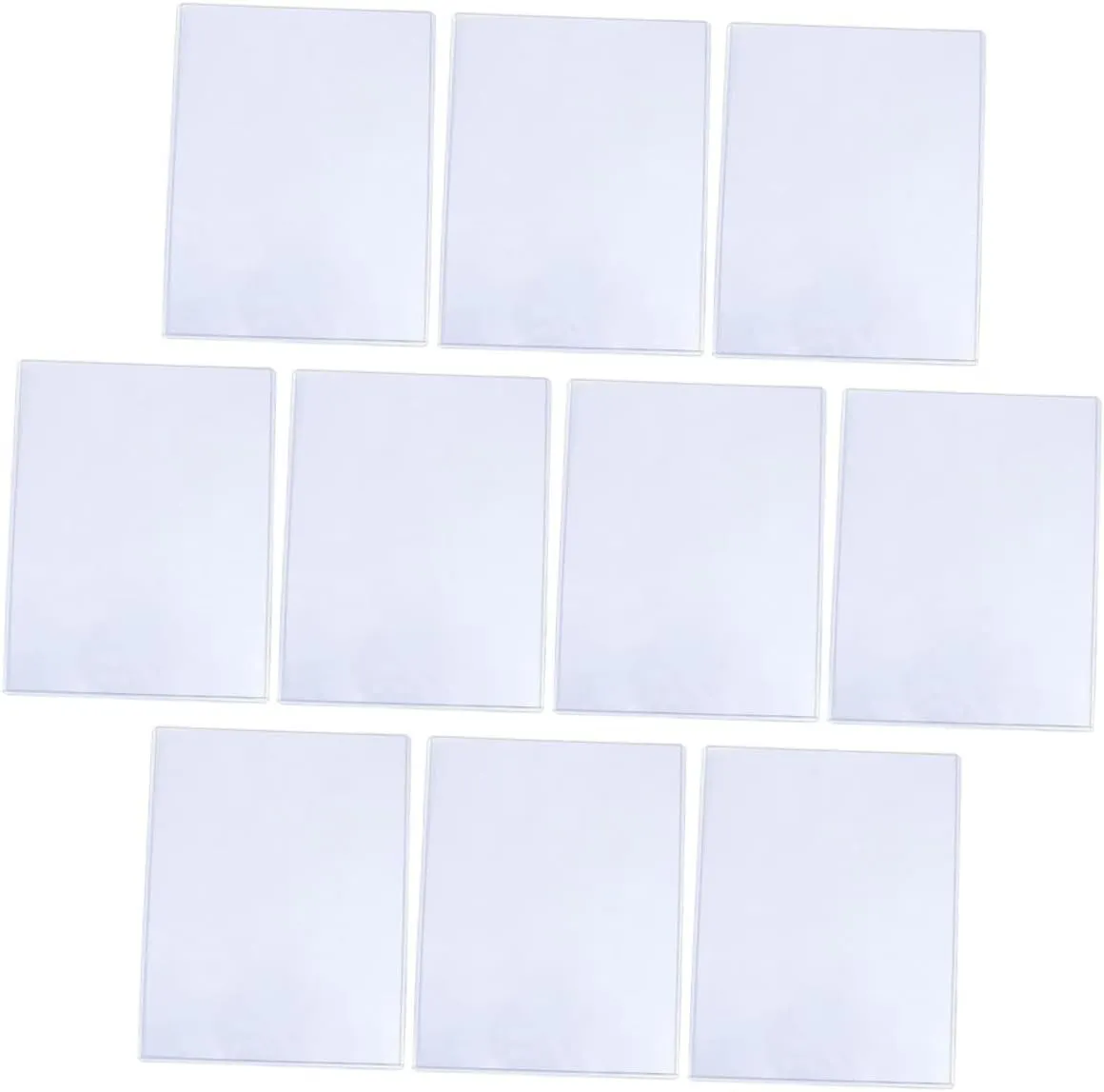 for Long congestion Term Use GLEAVI 12Pcs Transparent Photo Protective Covers Sleeves for Pictures Cards and Collectibles Water Oil and Stain Resistant 