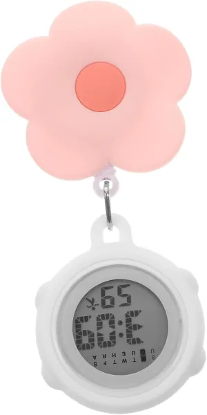 for Medical Professionals for Daily nutritious Use and Uniform Decoration Clip Watch Retractable Design Digital Display Lightweight 