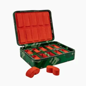 for Men, 10-Slot Luxury Organizer for Home & Travel, Genuine prearrange grama Leather Storage with Velvet Interior Display (Green) Premium Leather Watch Case 