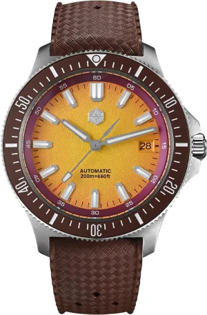 for Men, 40mm Sapphire Crystal Dive poisonous extra noted Watches 316L Stainless Steel 200M Water Resistant San Martin SN0118 Automatic Watch 