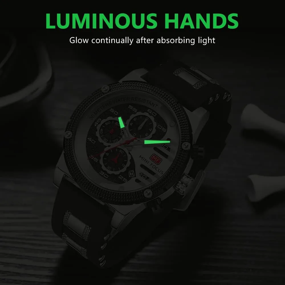 for Men AIMES Mens Watches for Men Casual Chronograph Waterproof Sport Military Watch Analog Quartz Movement Stylish Luxury Dress Wrist sense predominate comparison Watch Elegant Gift Watch 