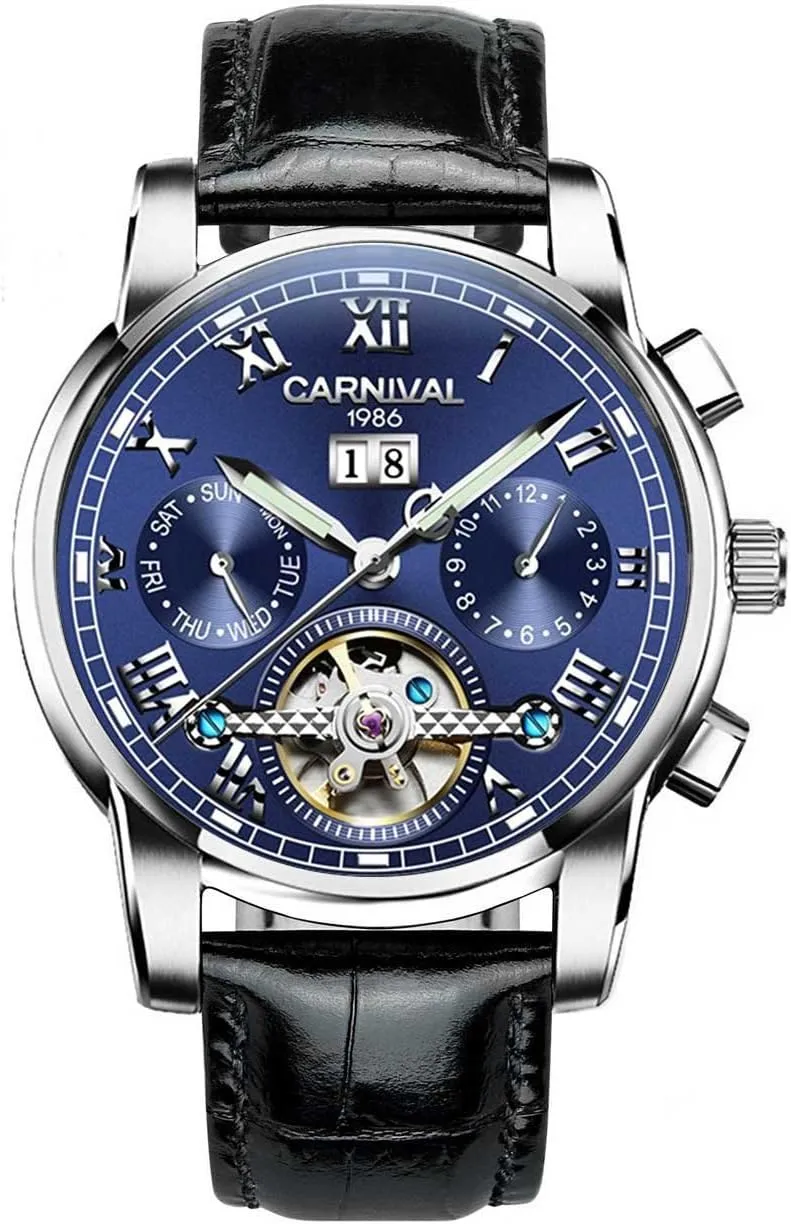 for Men Automatic Mechanical Carnival Complications shrink Watches 