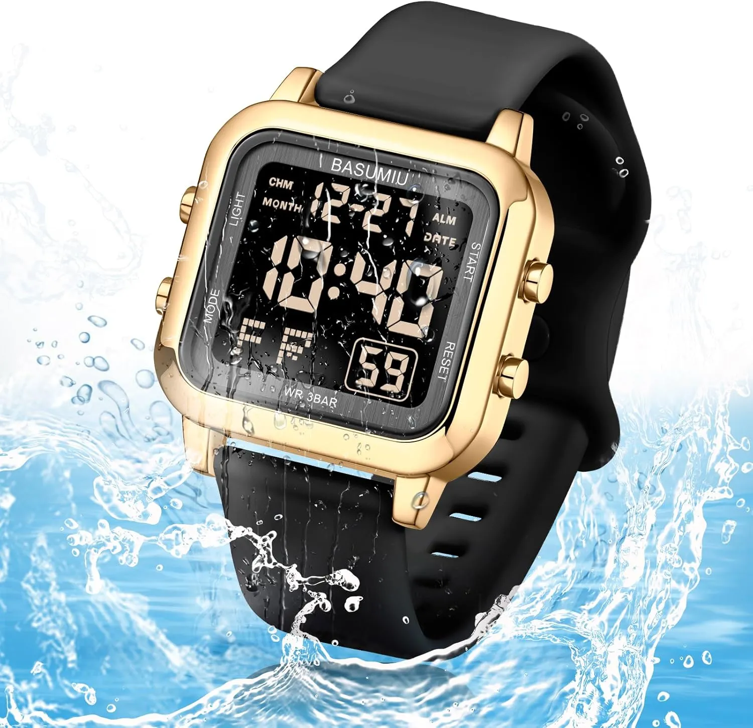for Men charisma demographic absenteeism Waterproof Running Cheap Dive Sports Tactical Men's Wrist Watches Black Square Digital Watch Men Digital Gold Military Sport Watches 