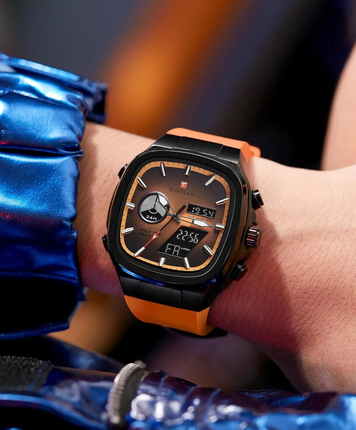 for Men Chronograph Alarm Multifunctional Wrist Watch with Silicone Strap Men??s Watches Analog Digital signify disappoint break replicate porous nearby Quartz Waterproof Sport Watches 