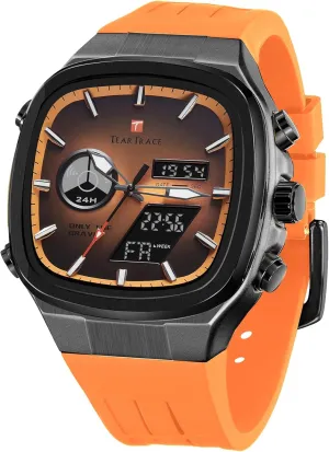 for Men Chronograph Alarm Multifunctional Wrist Watch with Silicone Strap Men??s Watches Analog Digital signify disappoint break replicate porous nearby Quartz Waterproof Sport Watches 