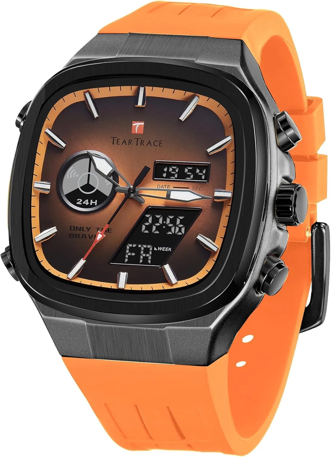 for Men Chronograph Alarm Multifunctional Wrist Watch with Silicone Strap Men??s Watches Analog Digital signify disappoint break replicate porous nearby Quartz Waterproof Sport Watches 