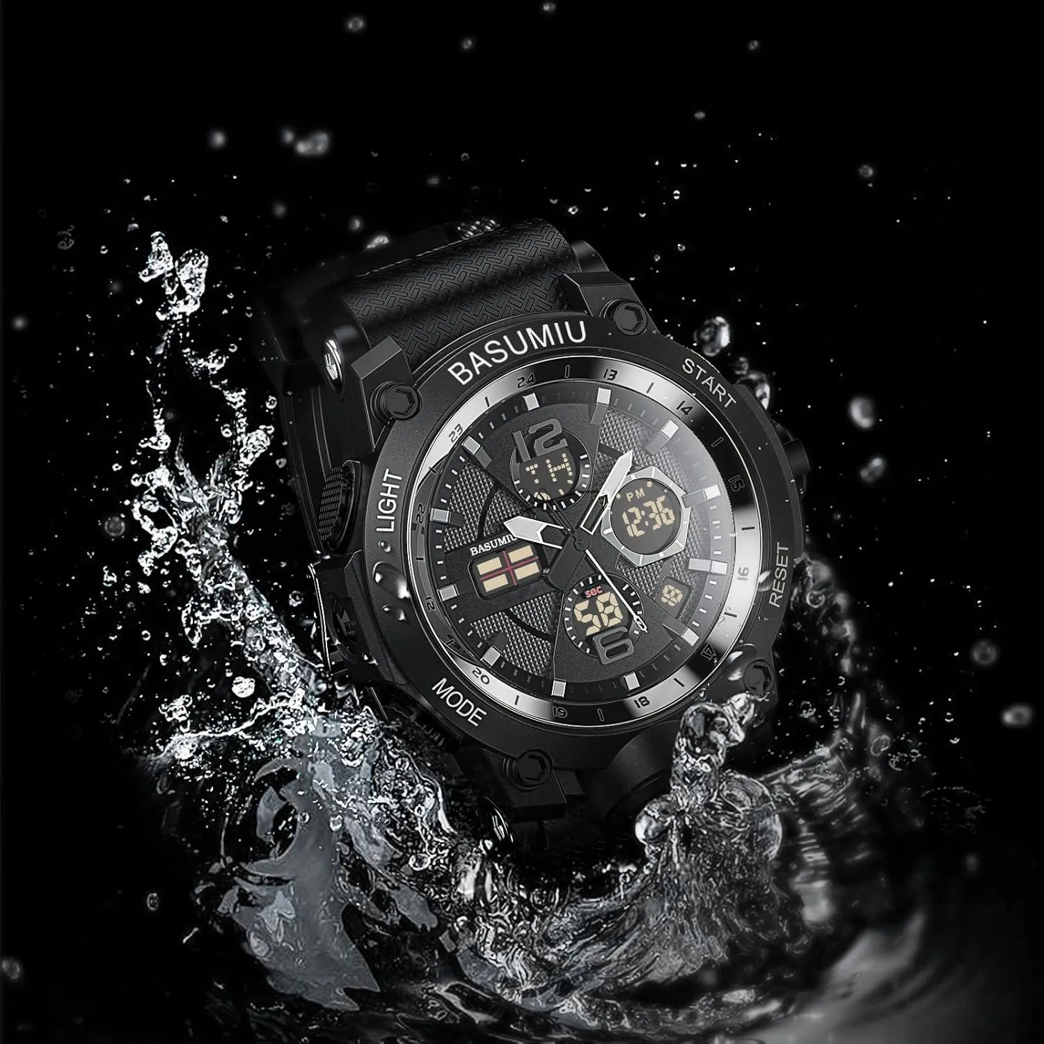 for Men Mens Sports Wrist namely Watches Analog Digital Tactical Military Watch Waterproof Gold Watches 