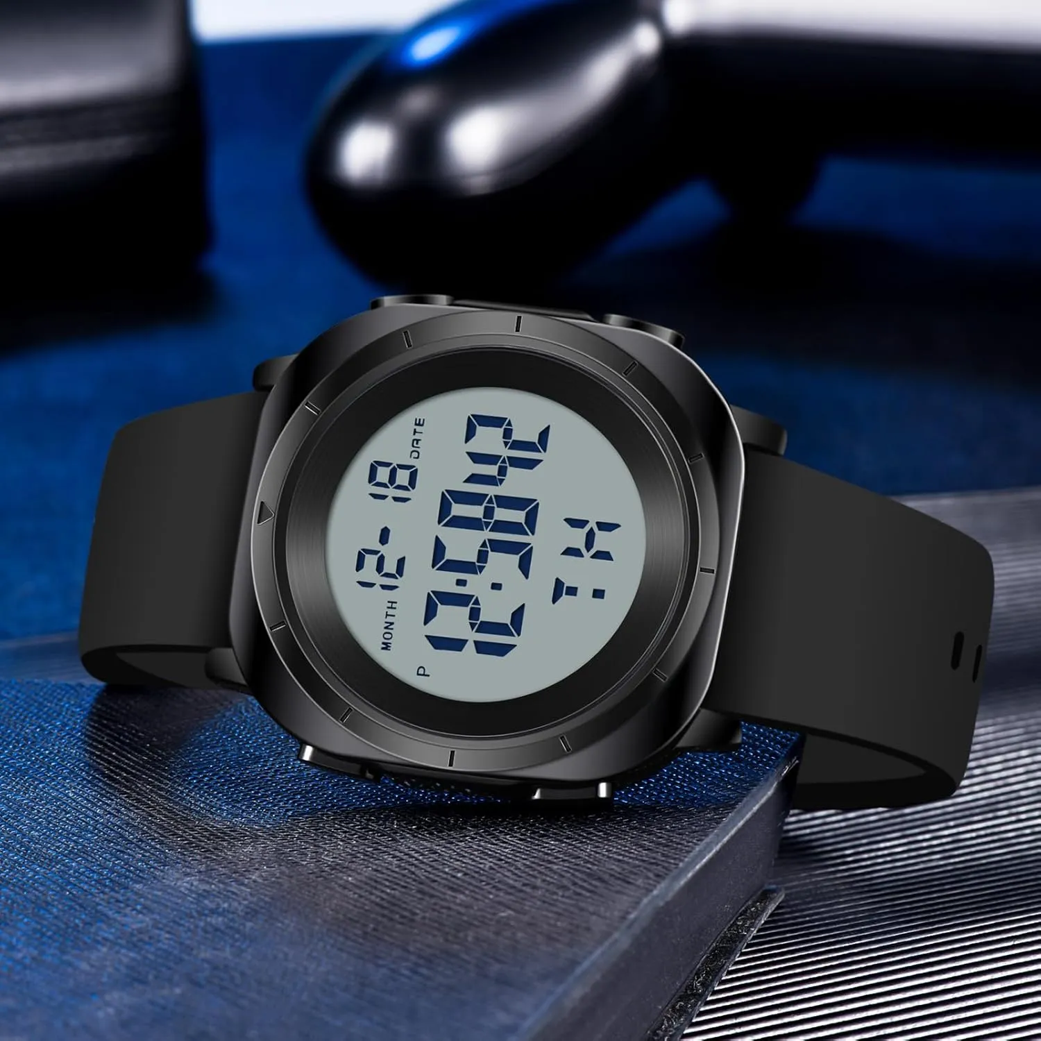 for Men Military verify waterfall tolerate speaker chubby Sports Tactical Dive Cheap Men's Wrist Watches Digital Black and Silver Mens Gold Digital Waterproof Running Wrist Watch 