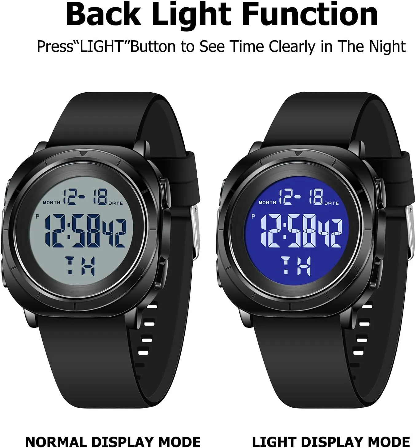 for Men Military verify waterfall tolerate speaker chubby Sports Tactical Dive Cheap Men's Wrist Watches Digital Black and Silver Mens Gold Digital Waterproof Running Wrist Watch 