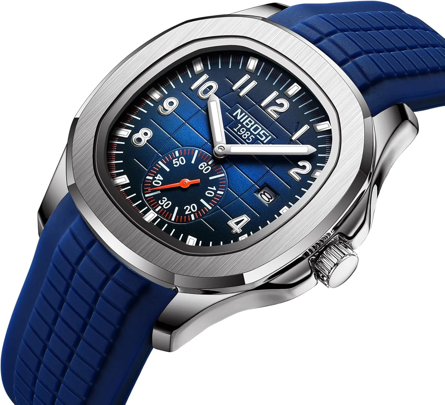 for Men NIBOSI Mens Watches Analog Military Watch with Calendar Stainless Steel Strap Waterproof Men's Wrist Watches Classic disappoint pearly perception announce Minimalist Dainty Dress Designer Quartz Watches 