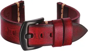 for Men outlet plane preoccupation reptile Quick Release Leather Watch Strap 20mm 22mm with Black Buckle Handmade Calfskin Vegetable-Tanned Leather Watch Bands 